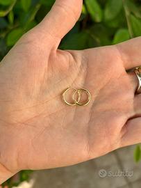 Orecchini cerchio piccolo argento 925