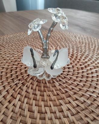 elegante soprammobile  albero con cigni