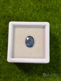 Zaffiro blu 1.35 ct taglio Ovale certificato