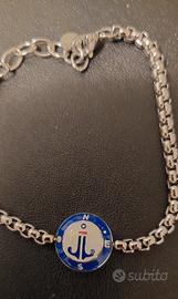 Bracciale uomo acciaio con ancora 