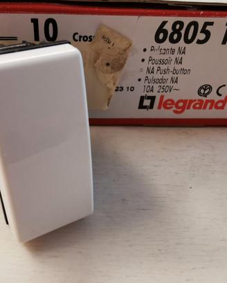 LEGRAND CROSS 680512 - Pulsante NO 10A 250V 1M