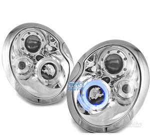 FARI PER MINI COOPER 01-04 OCCHI ANGEL CROMATI