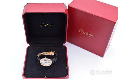 cartier baignoire orologio oro 18 kt diamanti