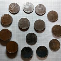 Lotto 26 monete da 100 lire Minerva 1 Tipo dal '56
