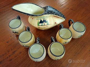 Brocca e Bicchieri “Cama Deruta”