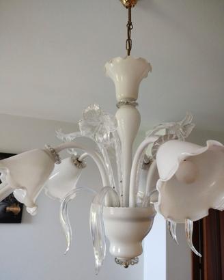 Lampadario in vetro di Murano