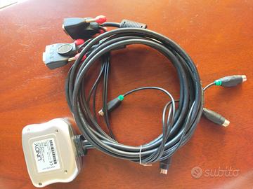 switch kvm Lindy  2 porte VGA e PS/2 con cavi