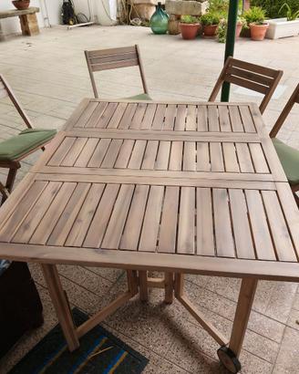 Tavolo da giardino allungabile