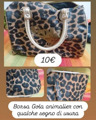 Borsa gola con piccolo segno di usura