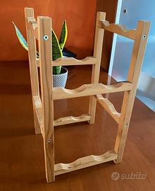 PORTA BOTTIGLIE IN LEGNO