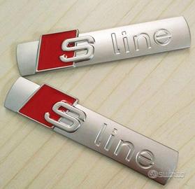 Coppia 2 pezzi stemma fregio S Line