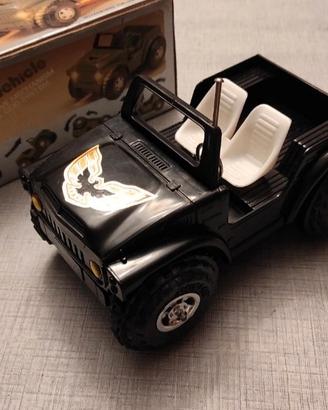 Jeep Militare giocattolo vintage anni 70/80 + box