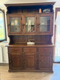 Credenza con alzata l’arte del mobile rustico