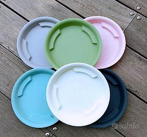 Sottovasi nuovi colorati diametro interno 15cm