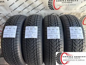 4 PNEUMATICI 175/60 R15 ROYAL BLACK INVERNALI KM0