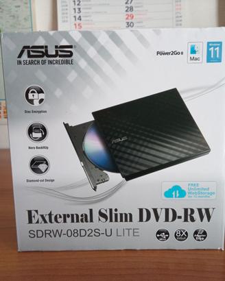ASUS External Slim masterizzatore DVD-RW in  nuovo