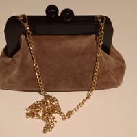 Borsa tracolla  in pelle scamosciata