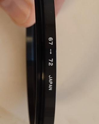 anello adattatore 67 a 72 mm