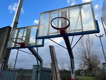 Canestro da basket con ruote