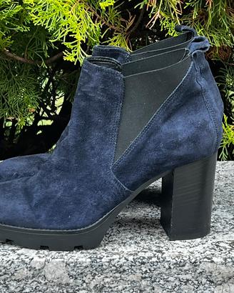 Scarpe con tacco in pelle n. 38 marca Janet Sport