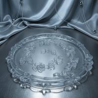 Vassoio Capolavoro vintage in vetro temperato 