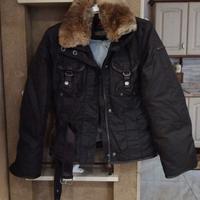 GIUBBINO D. DI NYLON COLLO IN PELLI BRAND PEUTEREY