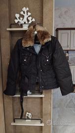 GIUBBINO D. DI NYLON COLLO IN PELLI BRAND PEUTEREY