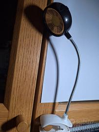 Lampada lettura a batteria fusto regolabile clip