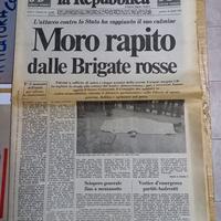 giornale d epoca sequestro Moro.