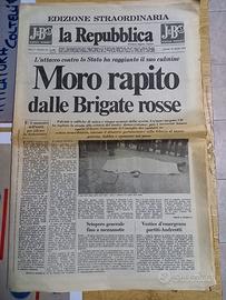 giornale d epoca sequestro Moro.