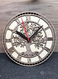 Orologio da parete artigianale Albero della Vita
