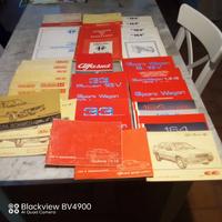 Alfa Romeo libretti e manuali