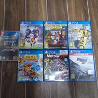 Giochi PS4 e uno della Nintendo 