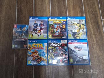 Giochi PS4 e uno della Nintendo 