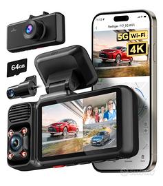 REDTIGER Dash Cam Auto, 4K+1080P+1080P