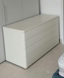 Comò bianco in legno