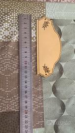 Targa porta Ingresso campanelli in ottone