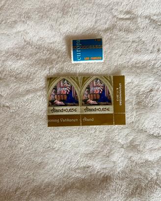 Francobolli collezione Aland Vaticano+San Marino