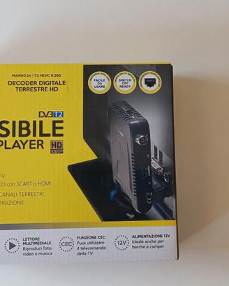 Decoder  Digitale Terrestre HD DVT2 Invisibile