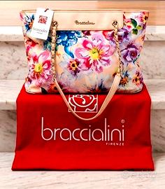 Borsa Braccialini Shopping Floreale Nuova