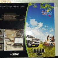 Trasformatore per PC e smartphone per auto e casa