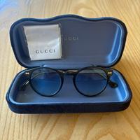 Occhiali da sole Gucci con lente azzurra