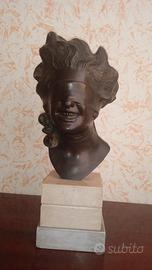 Antica Scultura "Dea Bendata" in Bronzo ‘900