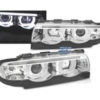 FARI OCCHI ANGEL BMW SERIE 7 E38 94-01 FONDO CROMA