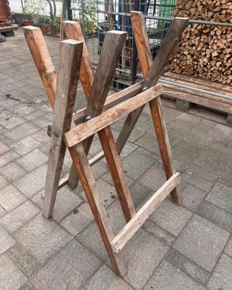 Cavalletto in legno di acacia – super robusto