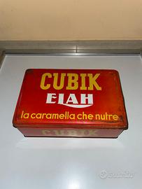 CUBIK ELAH GENOVA SCATOLA VINTAGE IN LATTA
