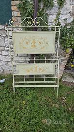 Struttura letto in ferro dipinto