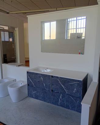 Mobile da bagno grigio marmo
