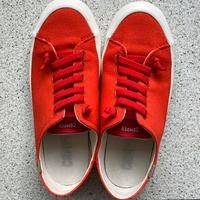 Scarpe Camper Hoops in tela rossa