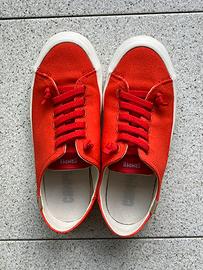 Scarpe Camper Hoops in tela rossa